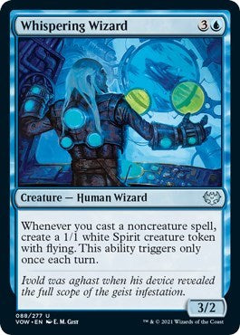 2021 Magic: The Gathering: Innistrad: Crimson Vow (VOW) - Whispering Wizard (#88, Uncommon) (, Near Mint)