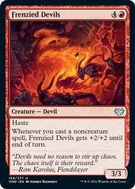 2021 Magic: The Gathering: Innistrad: Crimson Vow (VOW) - Frenzied Devils (#159, Uncommon) (, Near Mint)