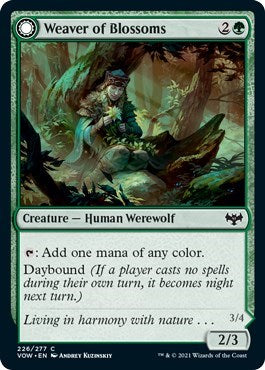 2021 Magic: The Gathering: Innistrad: Crimson Vow (VOW) - Weaver of Blossoms (#226, Common) (, Near Mint)