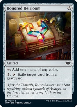 2021 Magic: The Gathering: Innistrad: Crimson Vow (VOW) - Honored Heirloom (#257, Common) (, Near Mint)