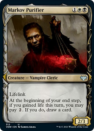 2021 Magic: The Gathering: Innistrad: Crimson Vow (VOW) - Markov Purifier Showcase (#312, Uncommon) (, Near Mint)