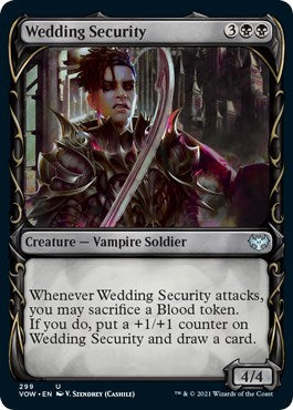 2021 Magic: The Gathering: Innistrad: Crimson Vow (VOW) - Wedding Security Showcase (#299, Uncommon) (, Near Mint)