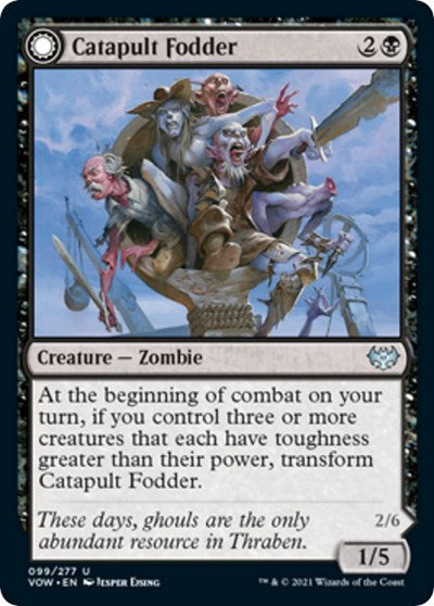 2021 Magic: The Gathering: Innistrad: Crimson Vow (VOW) - Catapult Fodder (#99, Uncommon) (, Near Mint)