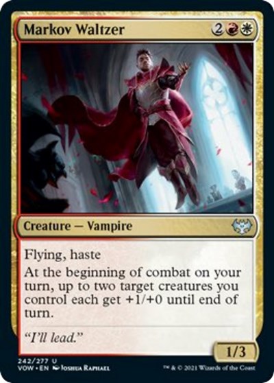 2021 Magic: The Gathering: Innistrad: Crimson Vow (VOW) - Markov Waltzer (#242, Uncommon) (, Lightly Played)