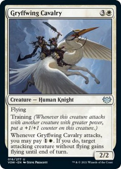 2021 Magic: The Gathering: Innistrad: Crimson Vow (VOW) - Gryffwing Cavalry (#16, Uncommon) (, Near Mint)