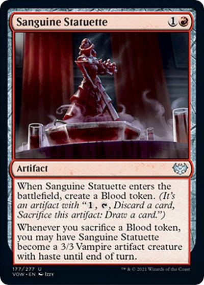 2021 Magic: The Gathering: Innistrad: Crimson Vow (VOW) - Sanguine Statuette (#177, Uncommon) (, Near Mint)