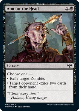 2021 Magic: The Gathering: Innistrad: Crimson Vow (VOW) - Aim for the Head (#92, Common) (, Near Mint)
