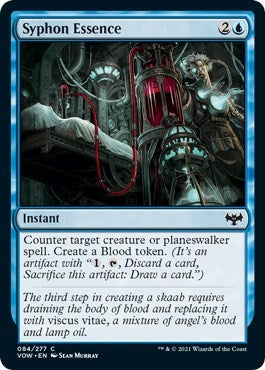2021 Magic: The Gathering: Innistrad: Crimson Vow (VOW) - Syphon Essence (#84, Common) (, Near Mint)