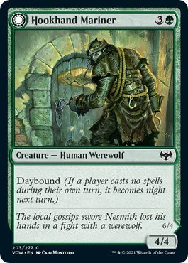 2021 Magic: The Gathering: Innistrad: Crimson Vow (VOW) - Hookhand Mariner (#203, Common) (, Near Mint)