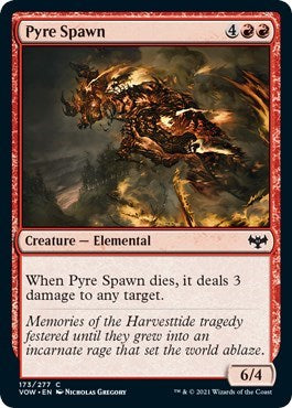 2021 Magic: The Gathering: Innistrad: Crimson Vow (VOW) - Pyre Spawn (#173, Common) (, Near Mint)