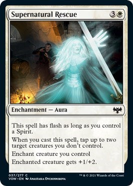 2021 Magic: The Gathering: Innistrad: Crimson Vow (VOW) - Supernatural Rescue (#37, Common) (, Near Mint)