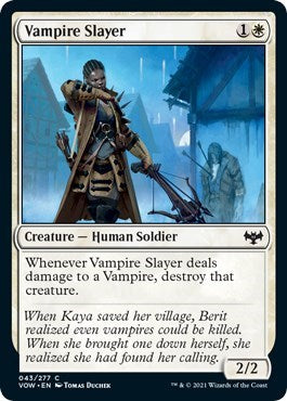 2021 Magic: The Gathering: Innistrad: Crimson Vow (VOW) - Vampire Slayer (#43, Common) (, Near Mint)