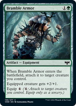 2021 Magic: The Gathering: Innistrad: Crimson Vow (VOW) - Bramble Armor (#188, Common) (, Near Mint)