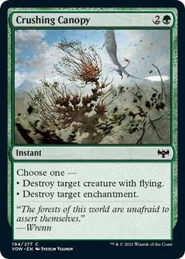 2021 Magic: The Gathering: Innistrad: Crimson Vow (VOW) - Crushing Canopy (#194, Common)