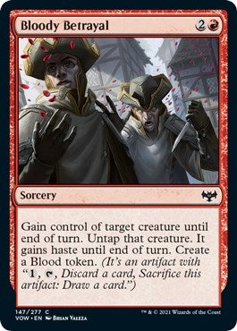 2021 Magic: The Gathering: Innistrad: Crimson Vow (VOW) - Bloody Betrayal (#147, Common) (, Near Mint)