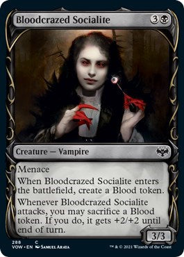 2021 Magic: The Gathering: Innistrad: Crimson Vow (VOW) - Bloodcrazed Socialite Showcase (#288, Common) (, Near Mint)