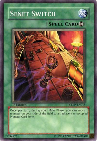 2006 YuGiOh: Cyberdark Impact (CDIP) - Senet Switch (#CDIP-EN048, Common) (1st Edition, Near Mint)