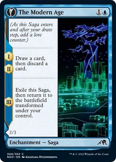 2022 Magic: The Gathering: Kamigawa: Neon Dynasty (NEO) - The Modern Age (#66, Common) (, Lightly Played)