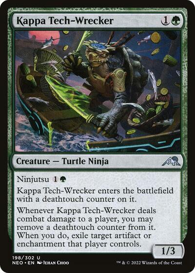 2022 Magic: The Gathering: Kamigawa: Neon Dynasty (NEO) - Kappa Tech Wrecker (#198, Uncommon) (, Near Mint)