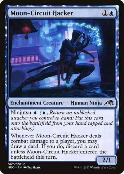 2022 Magic: The Gathering: Kamigawa: Neon Dynasty (NEO) - Moon Circuit Hacker (#67, Common) (, Lightly Played)