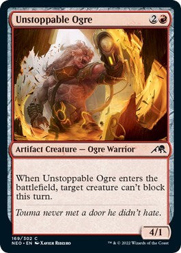 2022 Magic: The Gathering: Kamigawa: Neon Dynasty (NEO) - Unstoppable Ogre (#169, Common)
