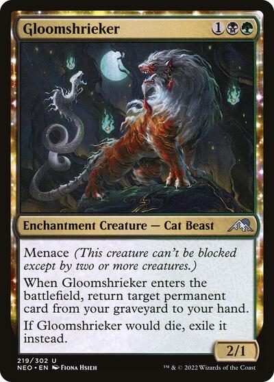 2022 Magic: The Gathering: Kamigawa: Neon Dynasty (NEO) - Gloomshrieker (#219, Uncommon)