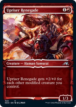 2022 Magic: The Gathering: Kamigawa: Neon Dynasty (NEO) - Upriser Renegade Showcase (#324, Uncommon) (, Lightly Played)