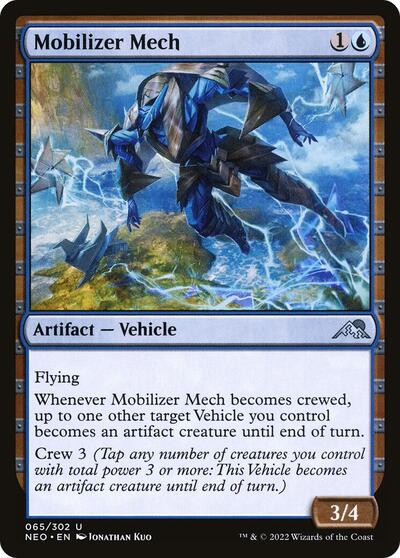 2022 Magic: The Gathering: Kamigawa: Neon Dynasty (NEO) - Mobilizer Mech (#65, Uncommon) (, Near Mint)