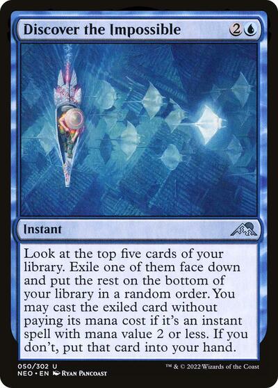 2022 Magic: The Gathering: Kamigawa: Neon Dynasty (NEO) - Discover the Impossible (#50, Uncommon) (, Near Mint)