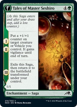 2022 Magic: The Gathering: Kamigawa: Neon Dynasty (NEO) - Tales of Master Seshiro (#210, Common)
