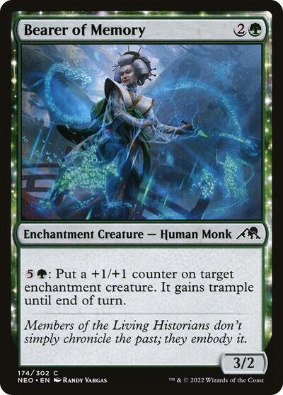 2022 Magic: The Gathering: Kamigawa: Neon Dynasty (NEO) - Bearer of Memory (#174, Common) (, Lightly Played)