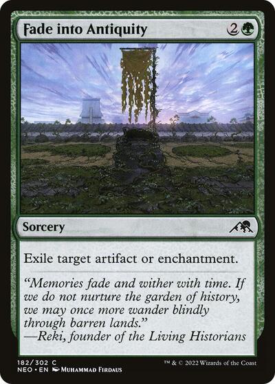 2022 Magic: The Gathering: Kamigawa: Neon Dynasty (NEO) - Fade into Antiquity (#182, Common) (, Lightly Played)