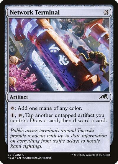2022 Magic: The Gathering: Kamigawa: Neon Dynasty (NEO) - Network Terminal (#251, Common)