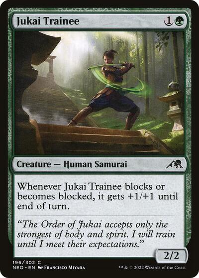 2022 Magic: The Gathering: Kamigawa: Neon Dynasty (NEO) - Jukai Trainee (#196, Common) (, Lightly Played)