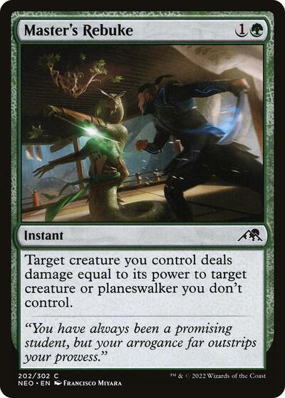 2022 Magic: The Gathering: Kamigawa: Neon Dynasty (NEO) - Masters Rebuke (#202, Common)