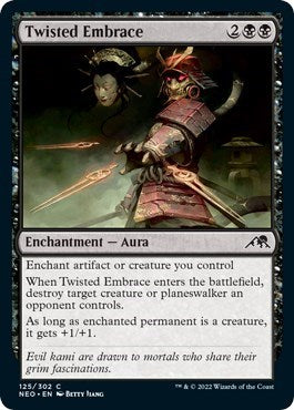 2022 Magic: The Gathering: Kamigawa: Neon Dynasty (NEO) - Twisted Embrace (#125, Common) (, Lightly Played)