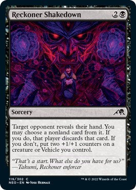 2022 Magic: The Gathering: Kamigawa: Neon Dynasty (NEO) - Reckoner Shakedown (#119, Common) (, Lightly Played)