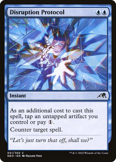 2022 Magic: The Gathering: Kamigawa: Neon Dynasty (NEO) - Disruption Protocol (#51, Common) (, Lightly Played)