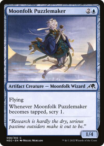 2022 Magic: The Gathering: Kamigawa: Neon Dynasty (NEO) - Moonfolk Puzzlemaker (#68, Common) (, Lightly Played)