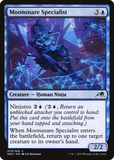 2022 Magic: The Gathering: Kamigawa: Neon Dynasty (NEO) - Moonsnare Specialist (#70, Common) (, Lightly Played)