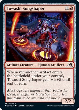 2022 Magic: The Gathering: Kamigawa: Neon Dynasty (NEO) - Towashi Songshaper (#167, Common) (, Near Mint)