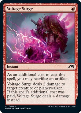 2022 Magic: The Gathering: Kamigawa: Neon Dynasty (NEO) - Voltage Surge (#171, Common) (, Lightly Played)