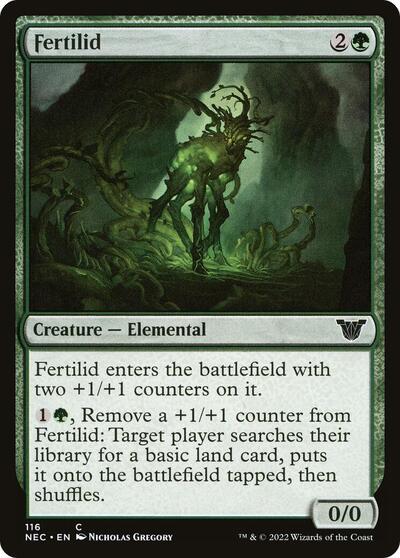 2022 Magic: The Gathering: Commander: Kamigawa: Neon Dynasty (NEC) - Fertilid (#116, Common) (, Near Mint)