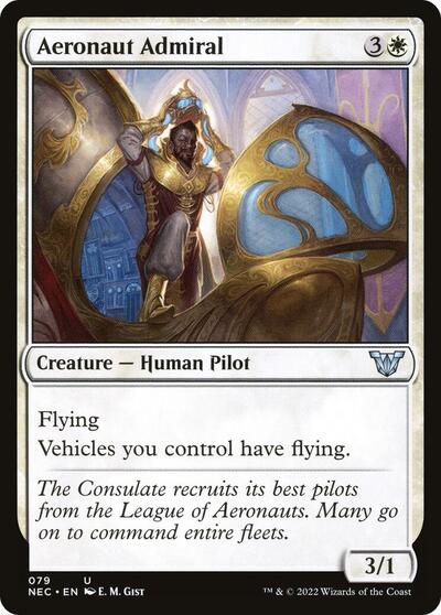 2022 Magic: The Gathering: Commander: Kamigawa: Neon Dynasty (NEC) - Aeronaut Admiral (#79, Uncommon) (, Near Mint)