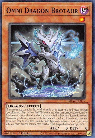 2022 YuGiOh: Structure Deck: Albaz Strike (SDAZ) - Omni Dragon Brotaur (#SDAZ-EN019, Common) (1st Edition, Near Mint)