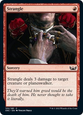 2022 Magic: The Gathering: Streets of New Capenna (SNC) - Strangle (#125, Common) (, Lightly Played)