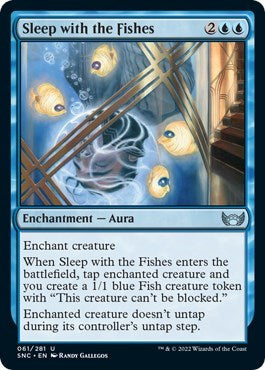 2022 Magic: The Gathering: Streets of New Capenna (SNC) - Sleep with the Fishes (#61, Uncommon) (, Lightly Played)