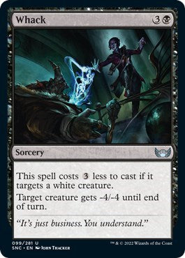 2022 Magic: The Gathering: Streets of New Capenna (SNC) - Whack (#99, Uncommon) (, Lightly Played)