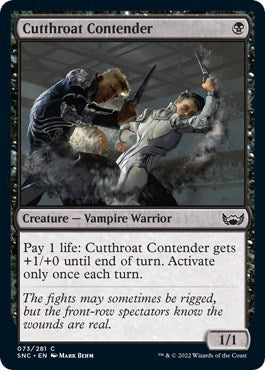 2022 Magic: The Gathering: Streets of New Capenna (SNC) - Cutthroat Contender (#73, Common) (, Lightly Played)