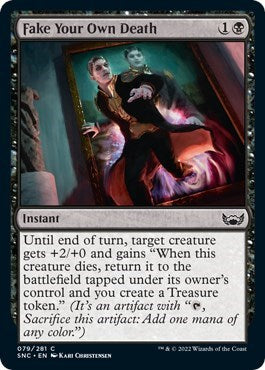 2022 Magic: The Gathering: Streets of New Capenna (SNC) - Fake Your Own Death (#79, Common) (, Lightly Played)